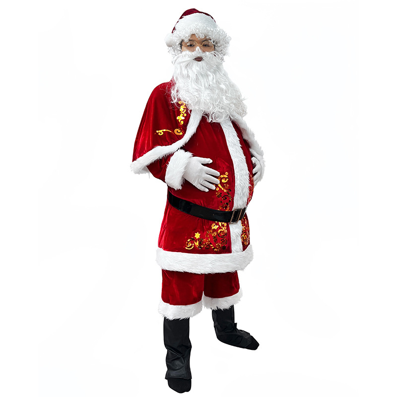 Santa Claus Costume Adult Men  - Elf Costume Christmas recensione e prezzo