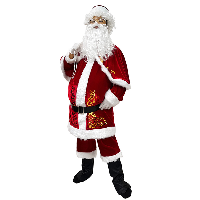 Santa Claus Costume Adult Men  - Elf Costume Christmas recensione e prezzo
