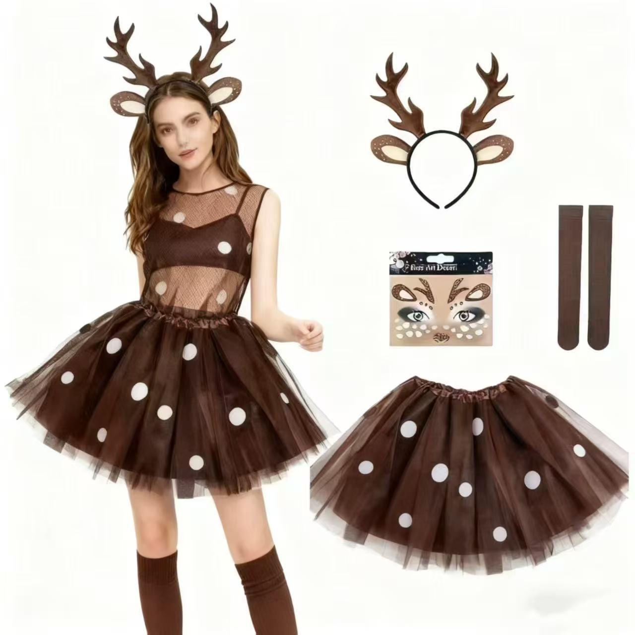 Reindeer Costume Set Antler He - Reindeer Antlers Headband recensione e prezzo
