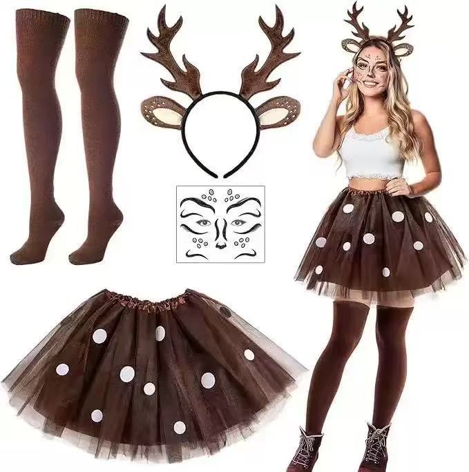 Reindeer Costume Set Antler He - Reindeer Antlers Headband recensione e prezzo