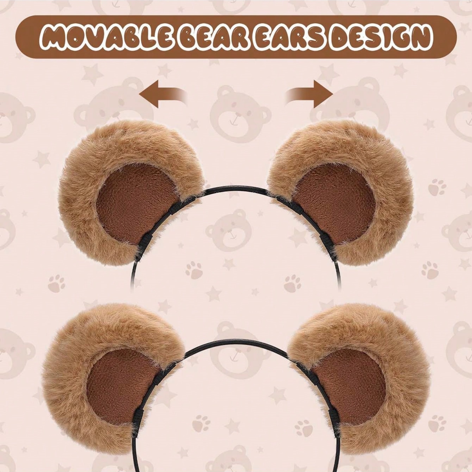 1pc Valentine's Day Brown Bear - Reindeer Antlers Headband recensione e prezzo