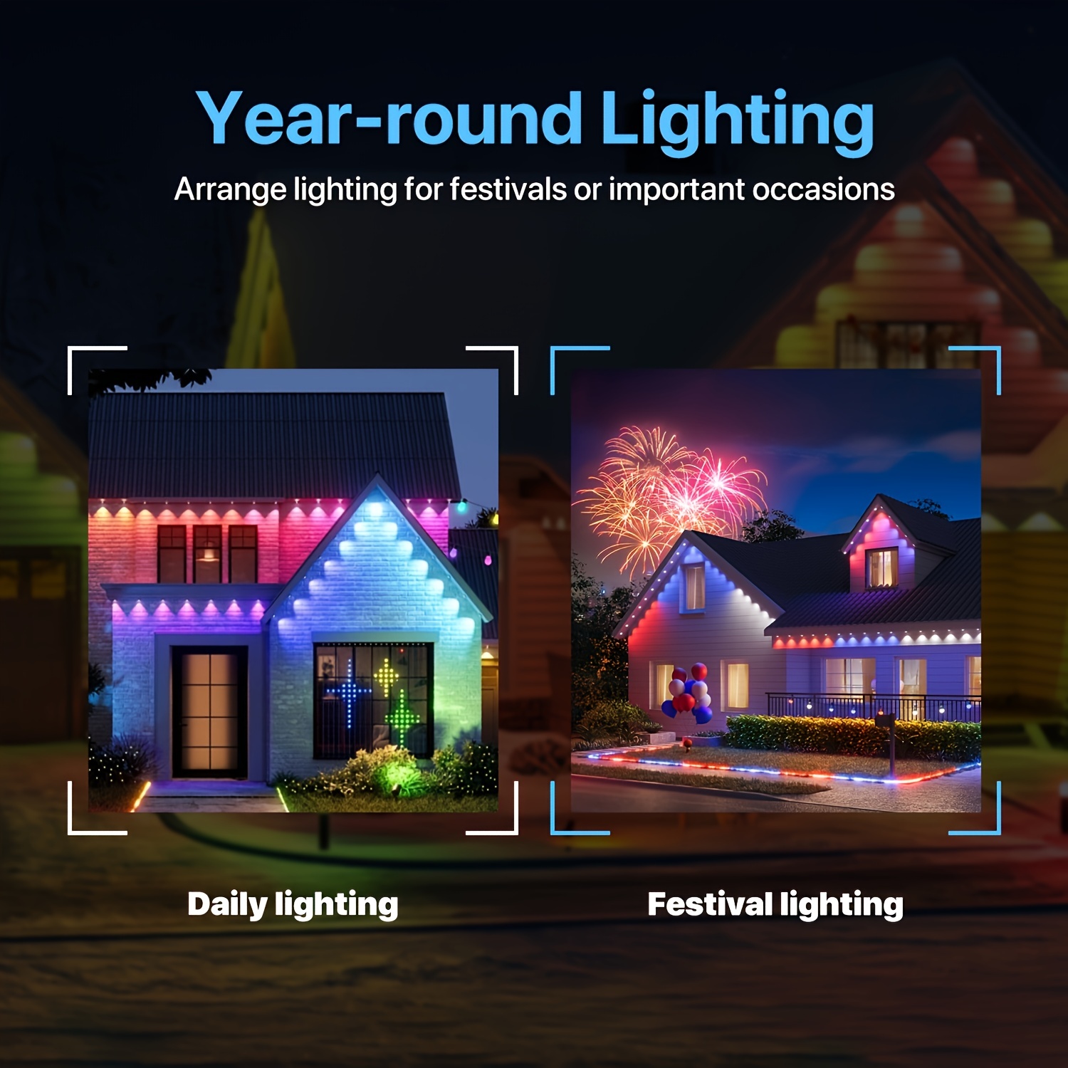 RGB+IC Smart Outdoor Eaves Lig - Christmas Lights Outdoor recensione e prezzo