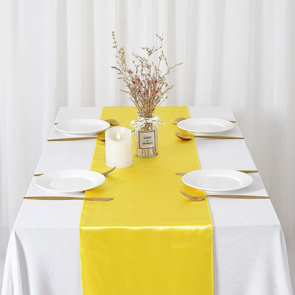 12x108 Inch Satin Wedding Tabl - Christmas Table Runner recensione e prezzo