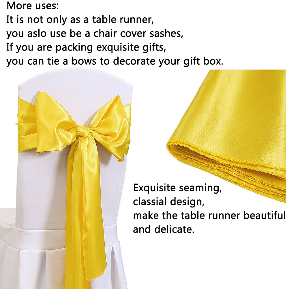 12x108 Inch Satin Wedding Tabl - Christmas Table Runner recensione e prezzo