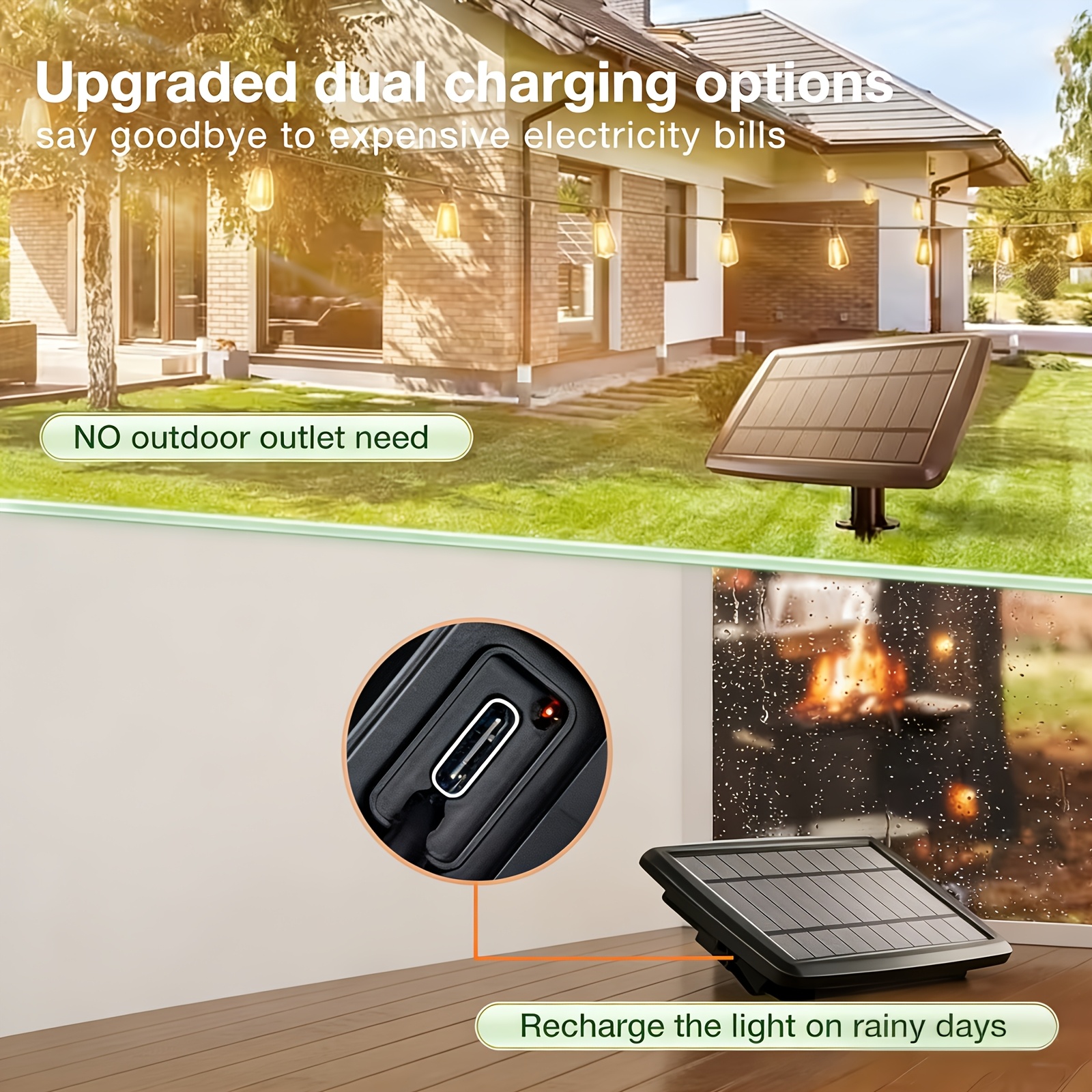 Solar Lights Outdoor, 100ft Pa - Christmas Lights Outdoor recensione e prezzo