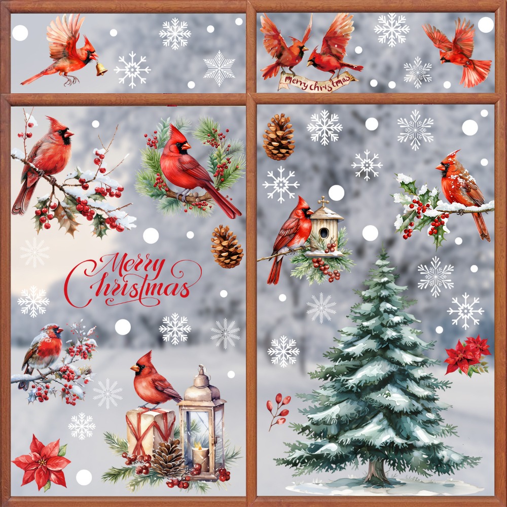 9pcs Christmas Window Decals C - Snowflake Window Decal recensione e prezzo