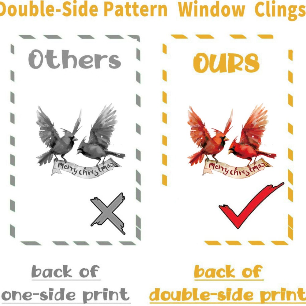 9pcs Christmas Window Decals C - Snowflake Window Decal recensione e prezzo