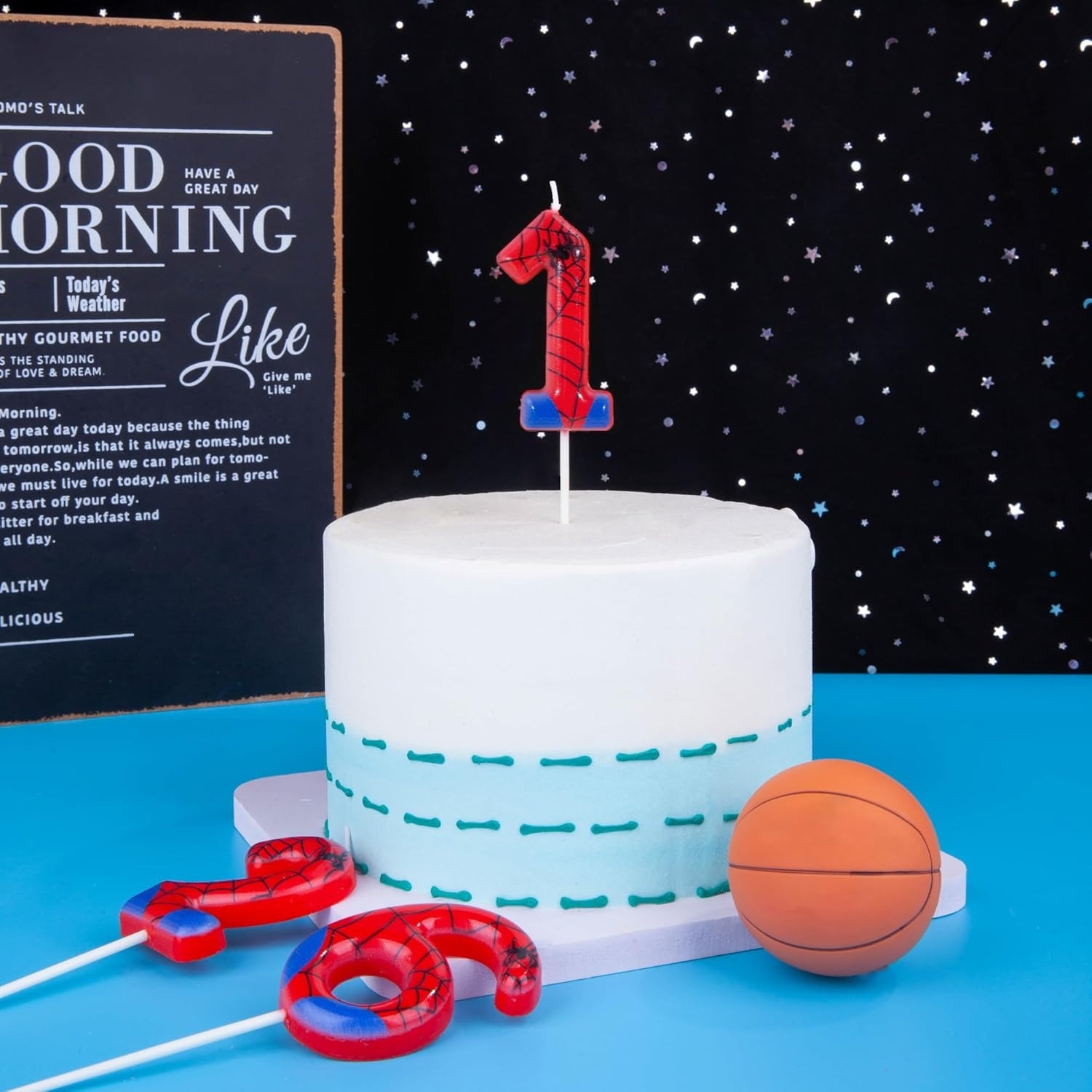 Spider Party 0-9 Birthday Cand - Holiday Candle Set recensione e prezzo