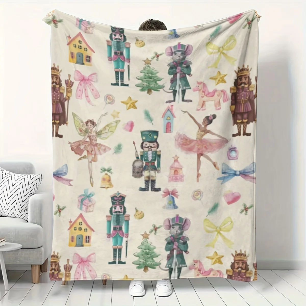 Christmas Nutcracker Ballet Fl - Christmas Throw Blanket recensione e prezzo
