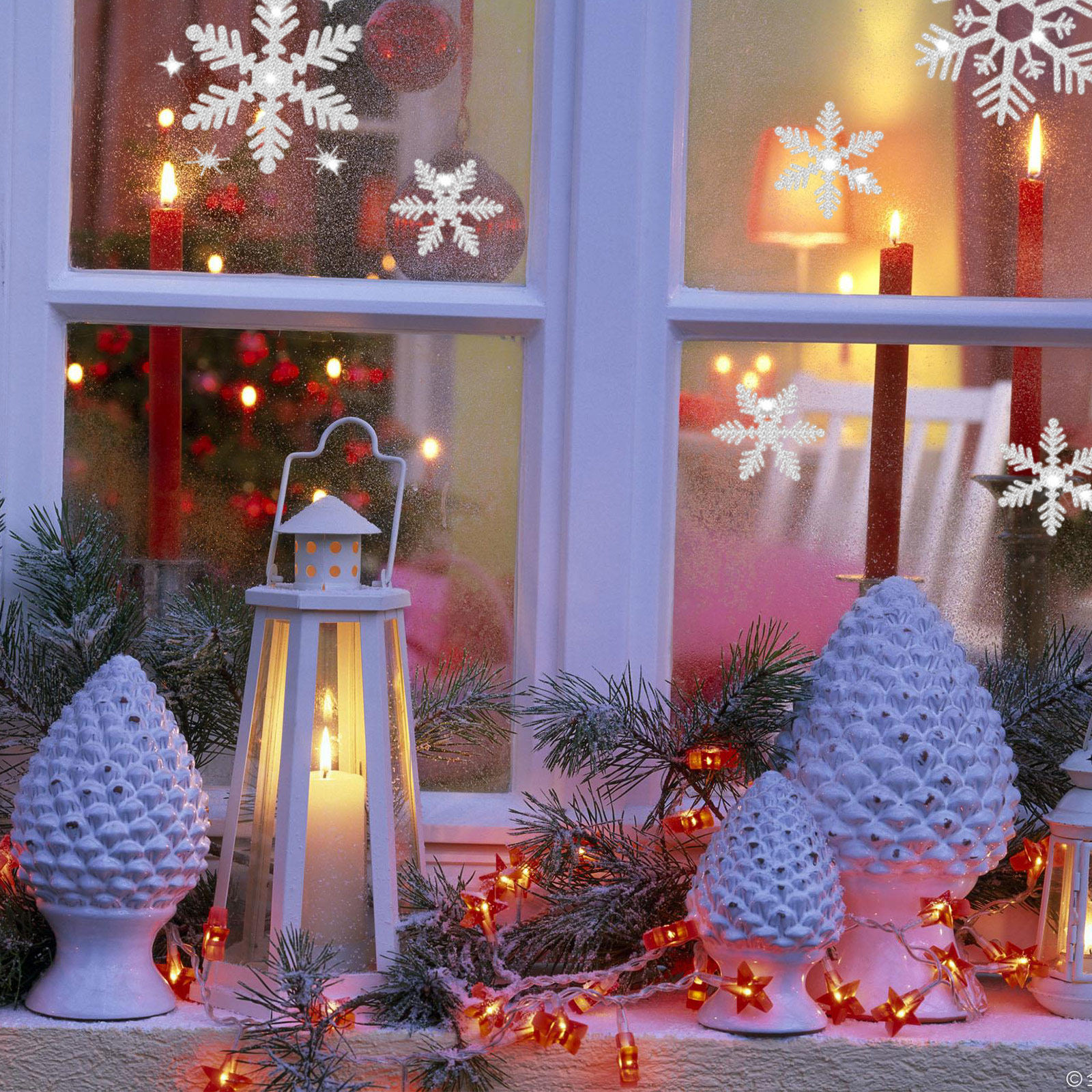 White Snowflake Decals Window  - Snowflake Window Decal recensione e prezzo