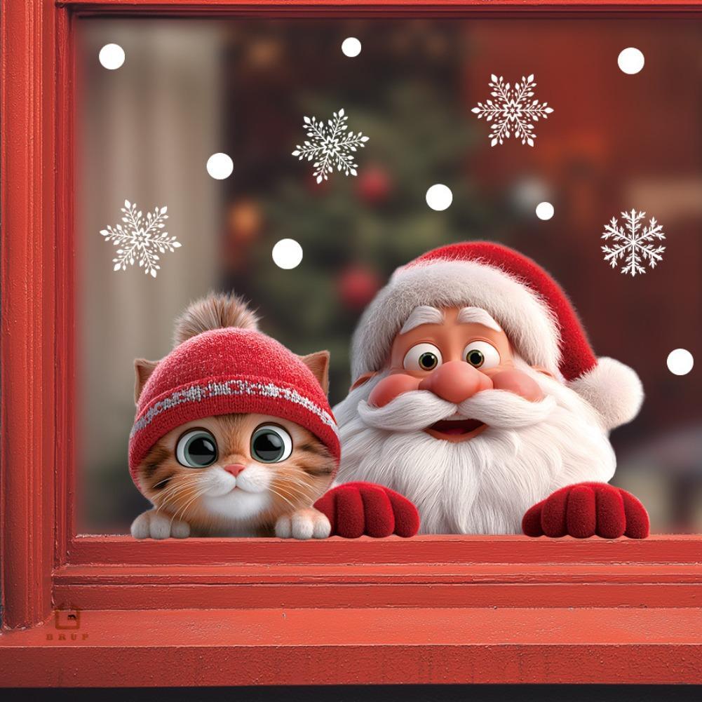 2pcs Christmas Window Clings S - Snowflake Window Decal recensione e prezzo