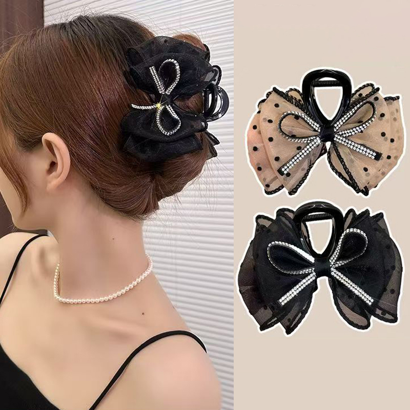 New Elegant Mesh Bow Hair Clip - Ribbon Bow Gift recensione e prezzo