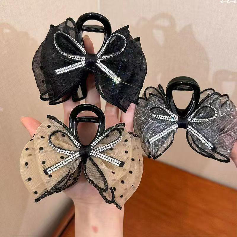 New Elegant Mesh Bow Hair Clip - Ribbon Bow Gift recensione e prezzo