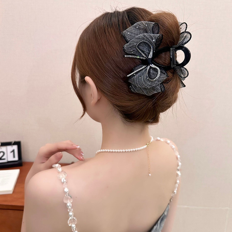 New Elegant Mesh Bow Hair Clip - Ribbon Bow Gift recensione e prezzo
