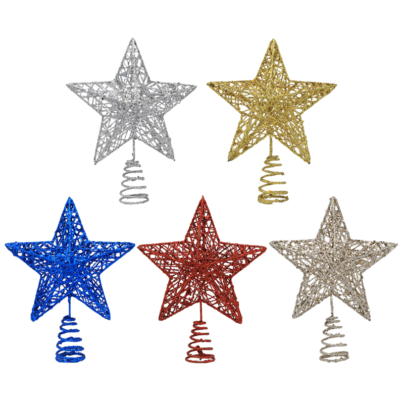 1pc Gold/Silver/Red/Blue Glitt - Star Tree Topper recensione e prezzo
