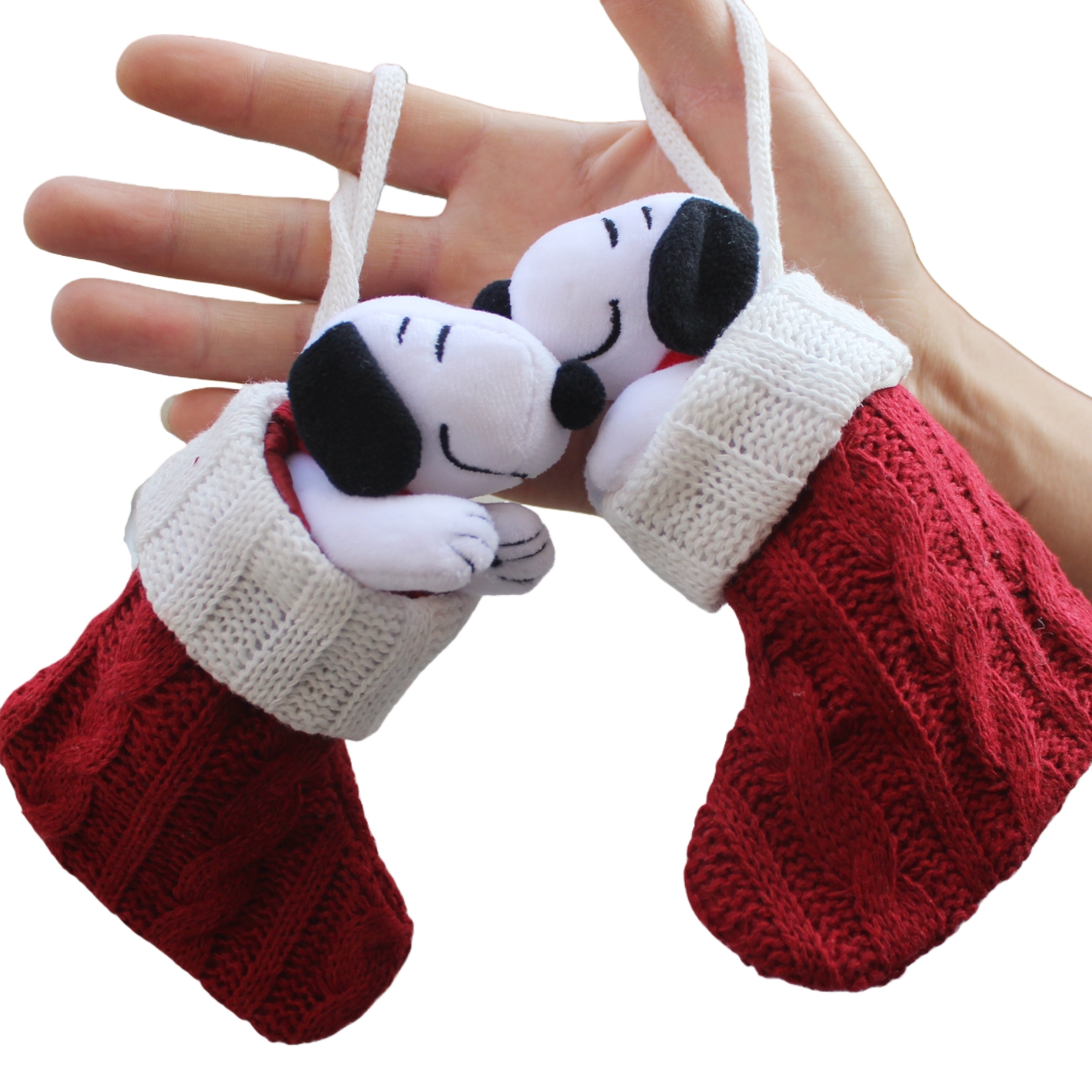 6piece 15CM Peanuts Christmas  - Christmas Stocking Hanging recensione e prezzo