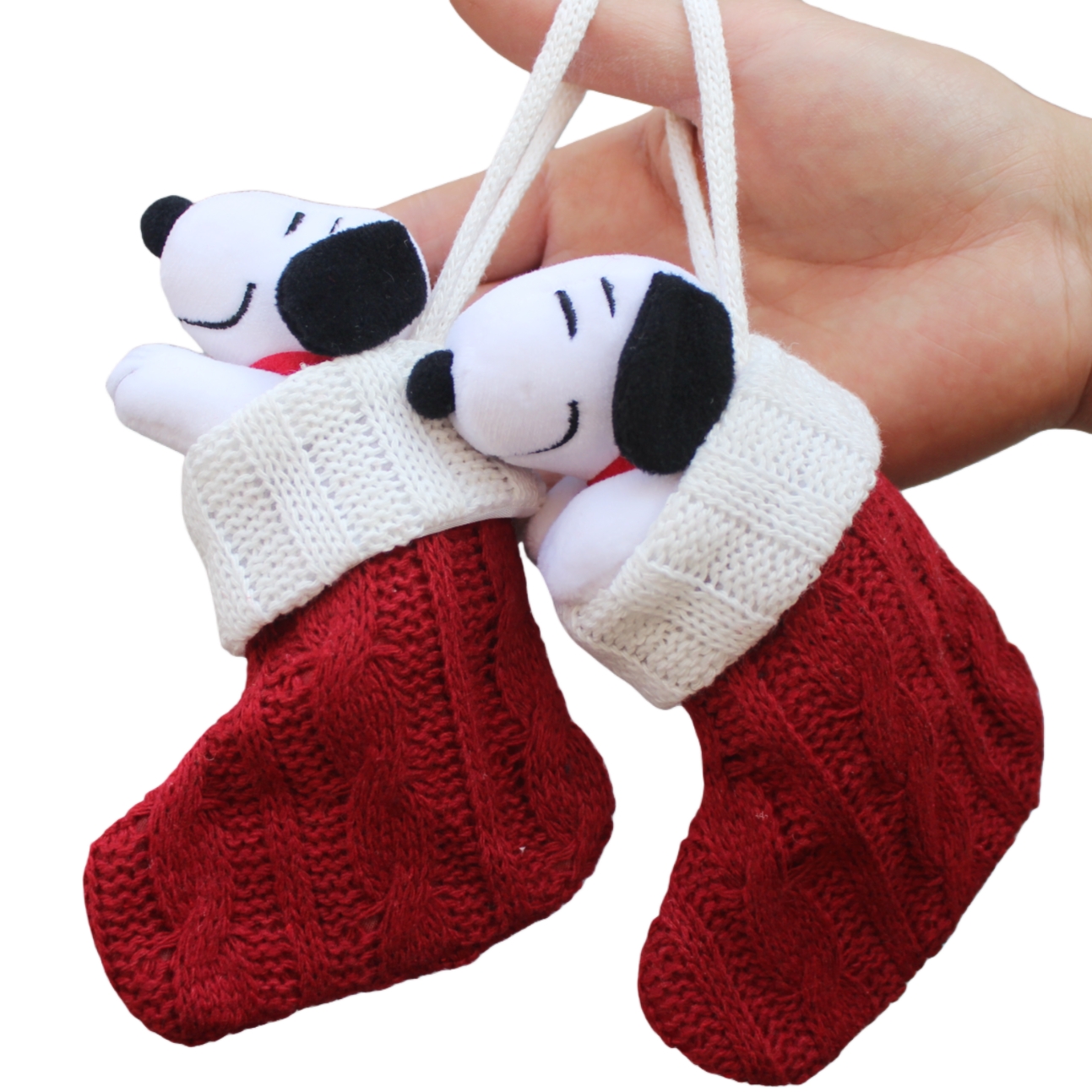 6piece 15CM Peanuts Christmas  - Christmas Stocking Hanging recensione e prezzo