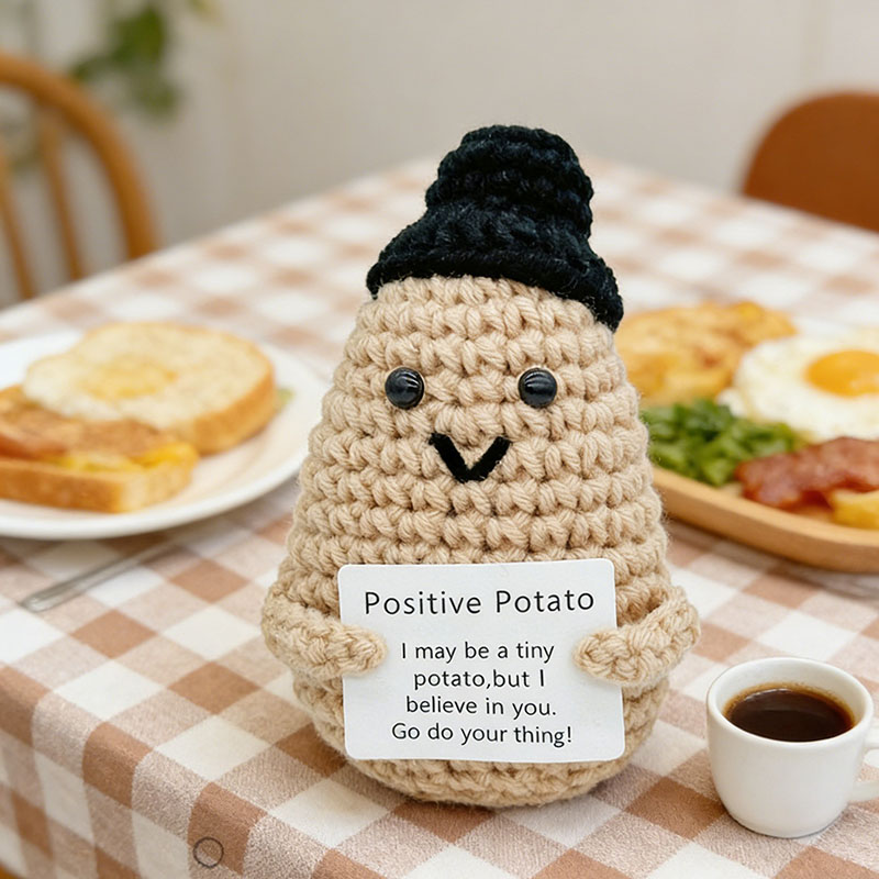 Cute Positive Potato Crochet D - Santa Hat Plush recensione e prezzo