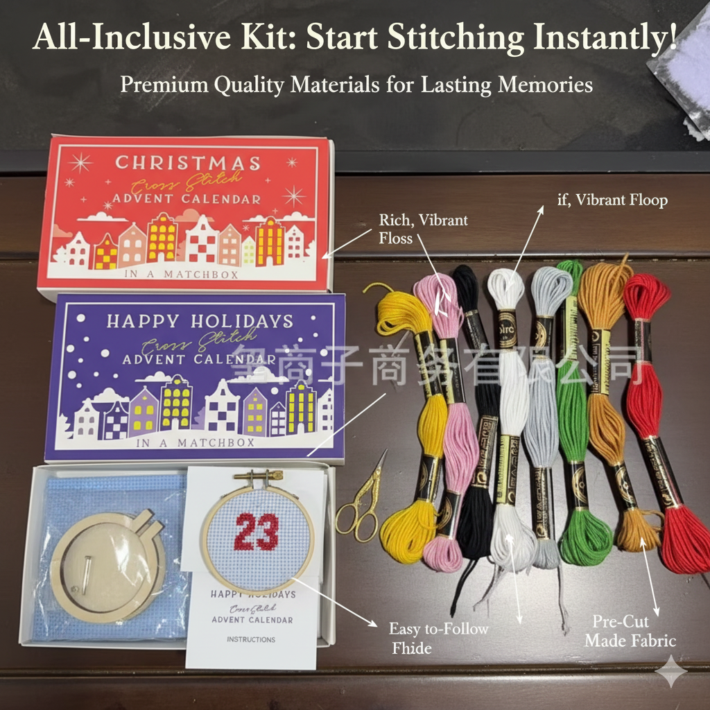 24 Days Countdown Cross Stitch - Advent Calendar Gift recensione e prezzo