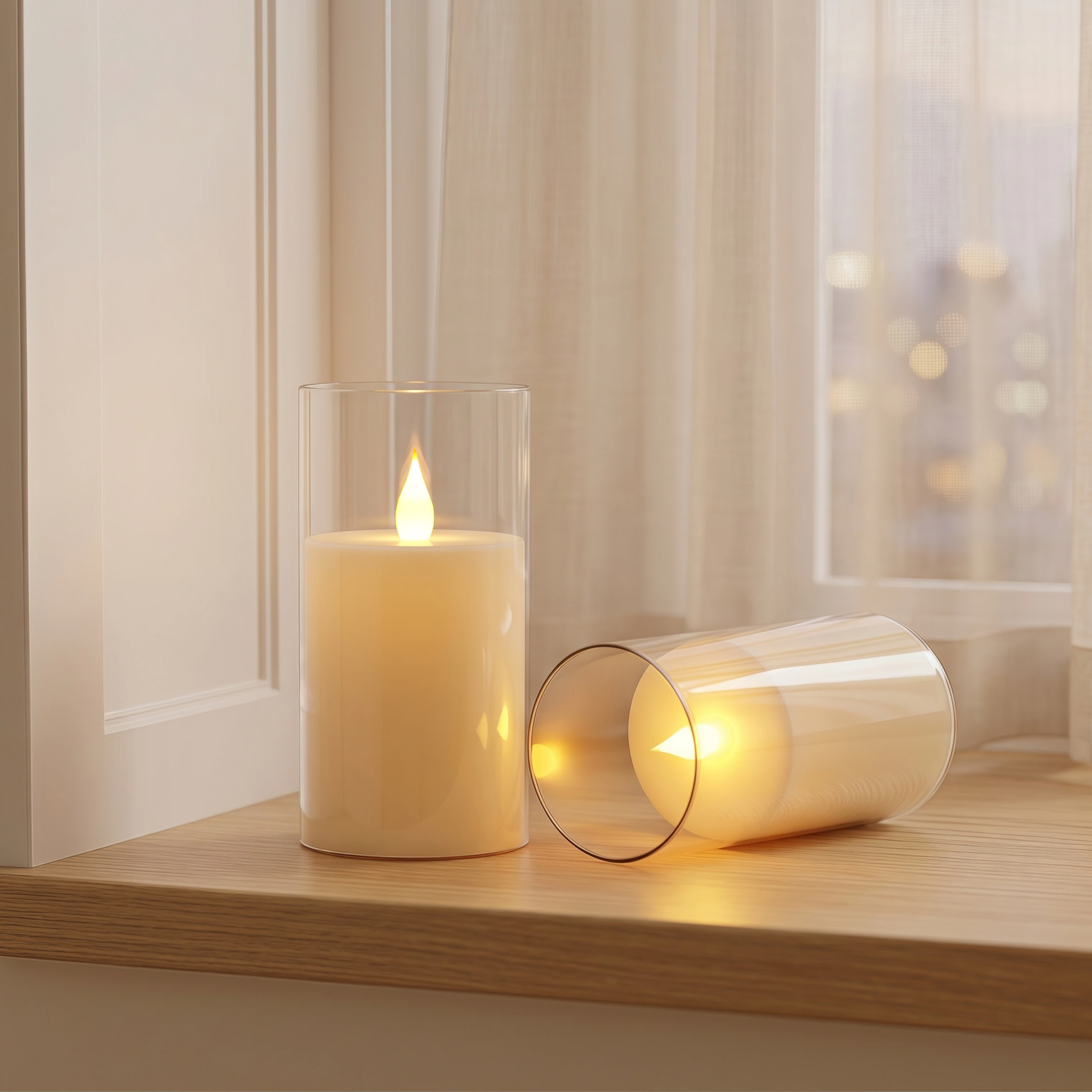 3-Piece LED Flame-Free Candle  - Holiday Candle Set recensione e prezzo