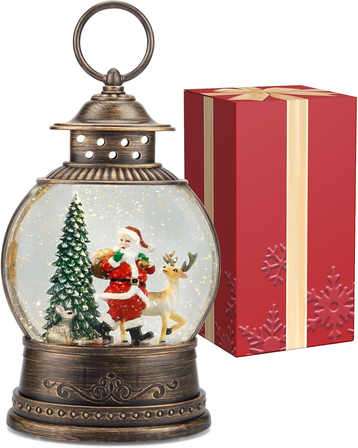 Christmas Snow Globe Lantern w - Snow Globe Musical recensione e prezzo