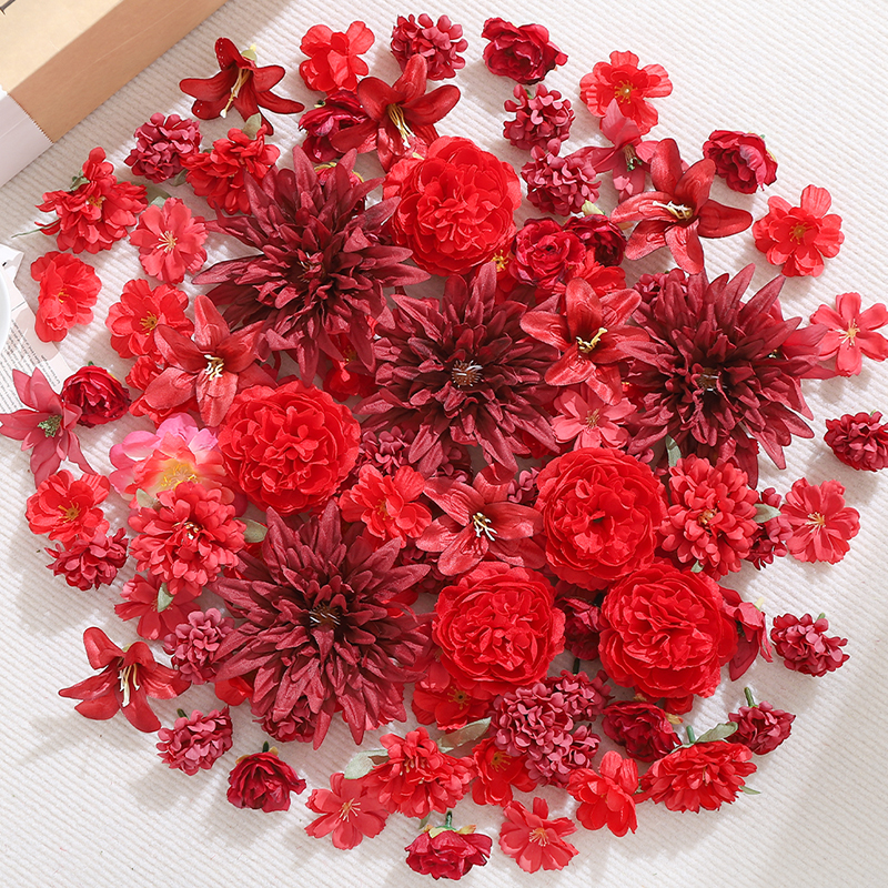 20Pcs Red Artificial Flowers H - Christmas Wreath Fake recensione e prezzo