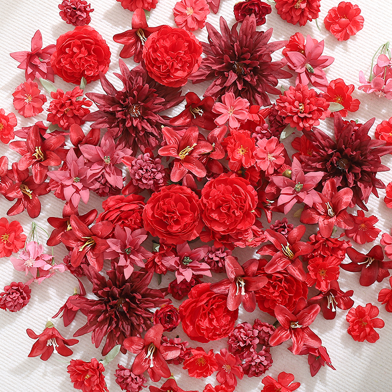 20Pcs Red Artificial Flowers H - Christmas Wreath Fake recensione e prezzo