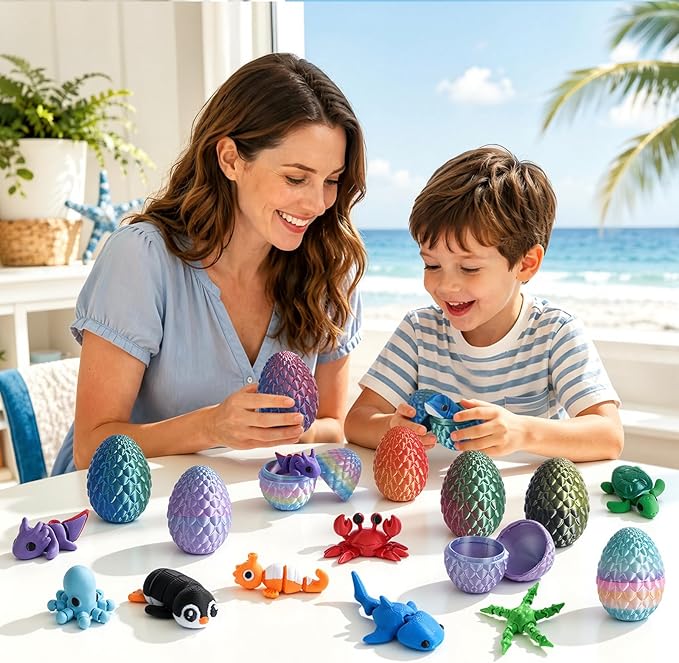 24pcs 3D Printed Surprise Egg  - Advent Calendar Gift recensione e prezzo