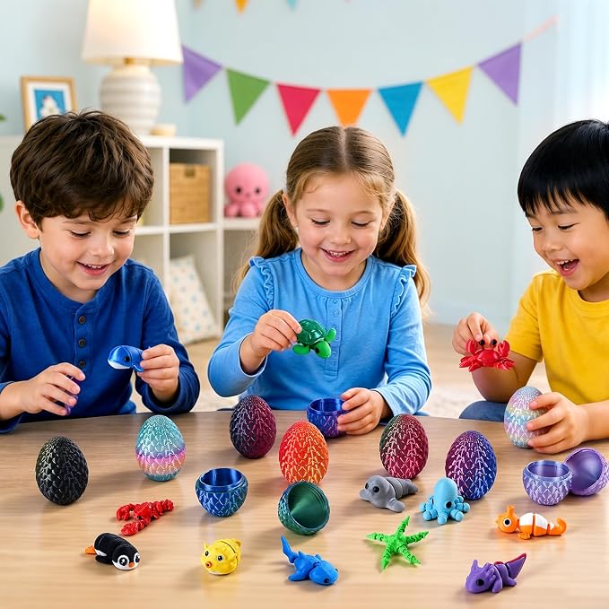24pcs 3D Printed Surprise Egg  - Advent Calendar Gift recensione e prezzo