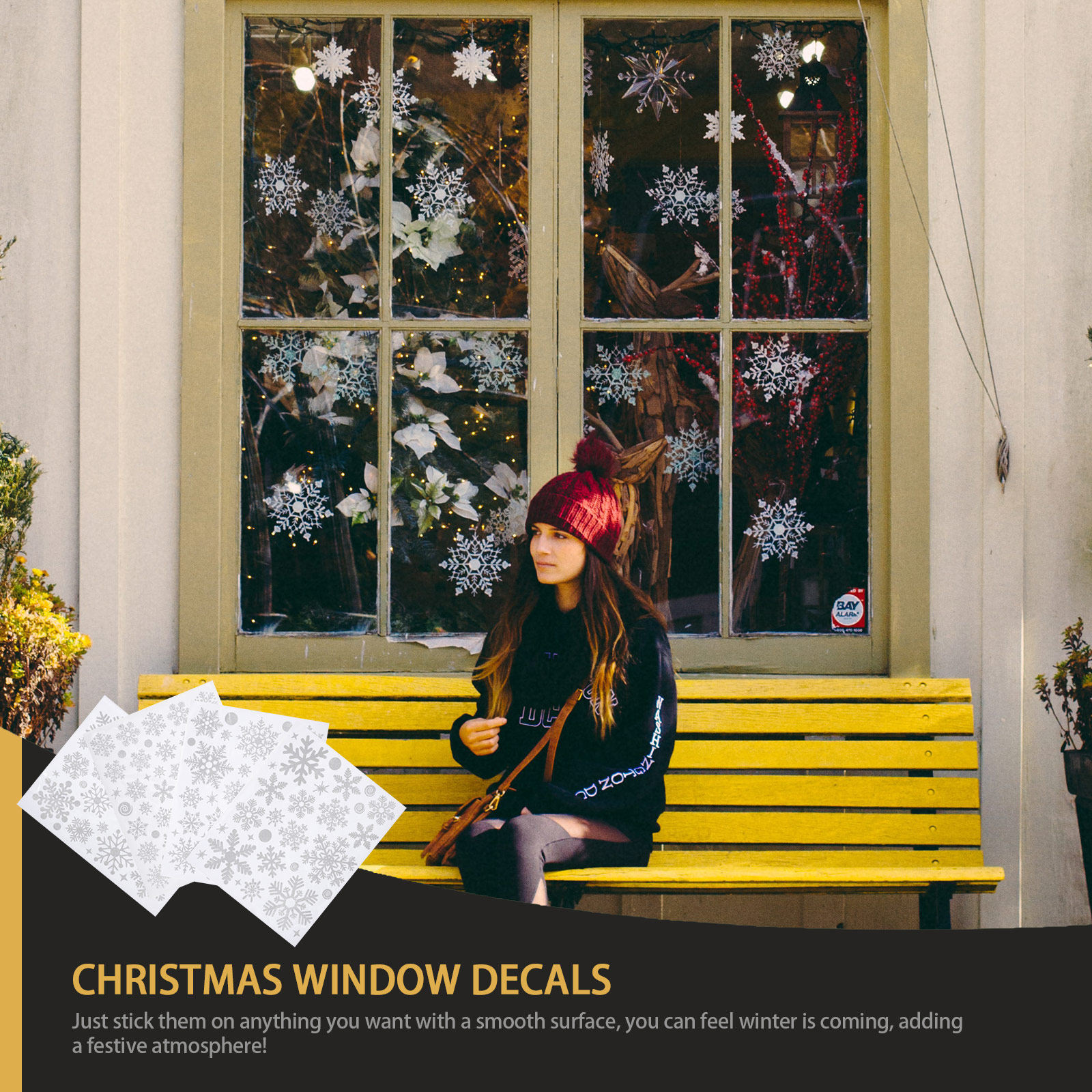 4 Pcs Winter Decor Window Stic - Snowflake Window Decal recensione e prezzo