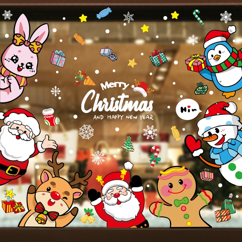 2025 Christmas Decorative Glas - Snowflake Window Decal recensione e prezzo