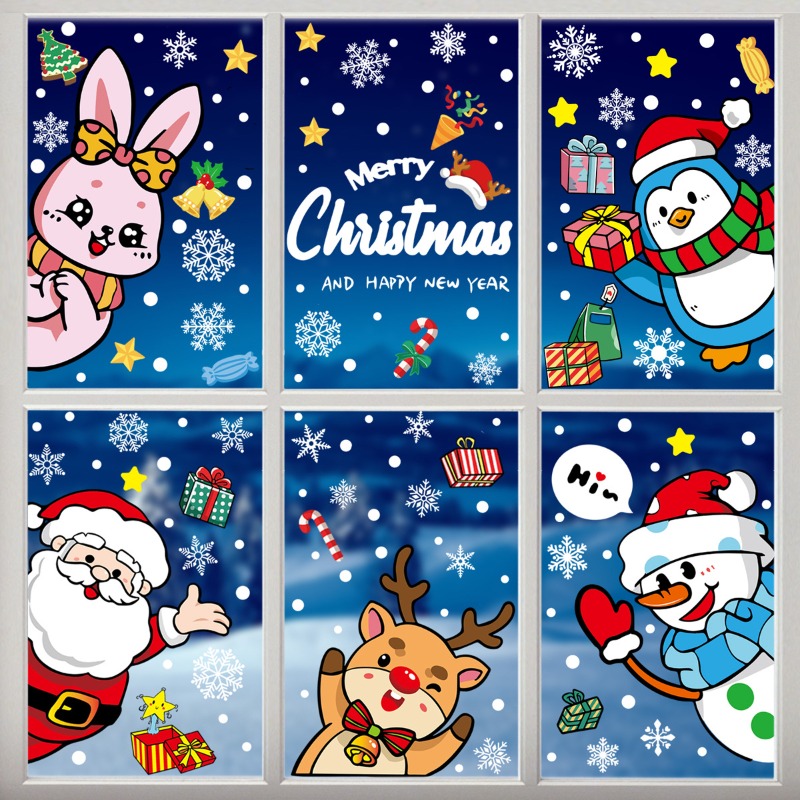 2025 Christmas Decorative Glas - Snowflake Window Decal recensione e prezzo